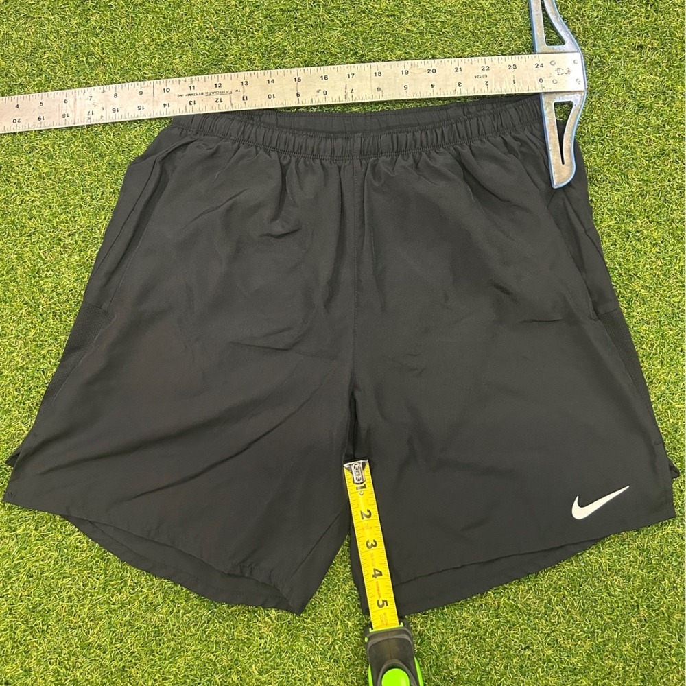 Nike Mens Dri-FIT Running Shorts Black 5 Inch Inseam Size Medium Pockets - Picture 6 of 7